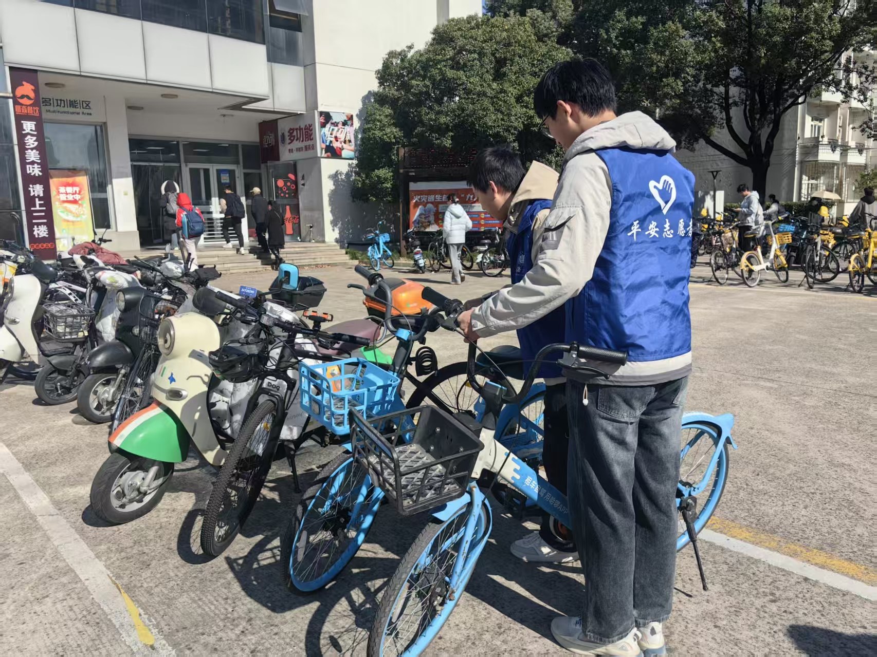 校园车辆安全巡查